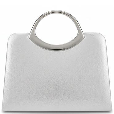 REDZ WOMENS HANDBAG - SILVER METALLIC