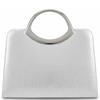 REDZ WOMENS HANDBAG - SILVER METALLIC