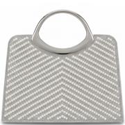 REDZ WOMENS HANDBAG - SILVER METALLIC