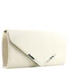TAMARIS WOMENS CLUTCH HANDBAG - BEIGE SATIN