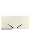 TAMARIS WOMENS CLUTCH HANDBAG - BEIGE SATIN