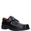 LUISETTI MENS VELCRO MOCCASSIN SHOE - BLACK