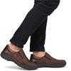 RIEKER MENS WIDE FIT CASUAL SLIP ON SHOE - BROWN