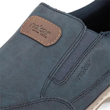 RIEKER MENS SLIP ON CASUAL SHOE - BLUE MULTI