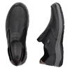 RIEKER MENS TEX CASUAL SLIP ON SHOE - BLACK