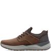 RIEKER MENS WIDE FIT SLIP ON TRAINER - BROWN