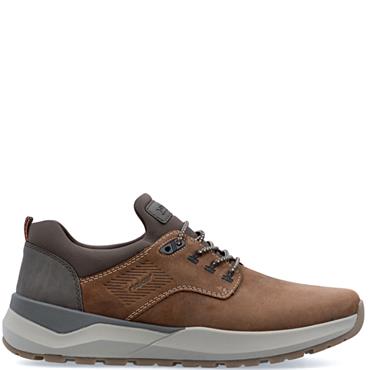 RIEKER MENS WIDE FIT SLIP ON TRAINER - BROWN