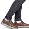 RIEKER MENS WIDE FIT COMFORT SHOE - BROWN