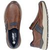 RIEKER MENS WIDE FIT COMFORT SHOE - BROWN