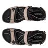 ECCO WOMENS VELCRO STRAP SANDAL - ICE WHITE