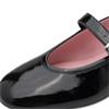 TAMARIS WOMENS FLAT STRAP SHOE - BLACK