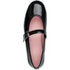 TAMARIS WOMENS FLAT STRAP SHOE - BLACK
