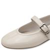 TAMARIS WOMENS FLAT STRAP SHOE - IVORY