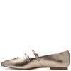 TAMARIS WOMENS STRAP BALLERINA SHOE - BRONZE