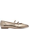 TAMARIS WOMENS STRAP BALLERINA SHOE - BRONZE