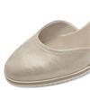TAMARIS WOMENS WEDGE STRAP SANDAL - CHAMPAGNE