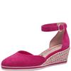 TAMARIS WOMENS WEDGE STRAP SANDAL - FUCHSIA