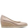 TAMARIS WOMENS WEDGE SHOE - LIGHT GOLD