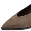 TAMARIS WOMENS LOW HEEL COURT SHOE - TAUPE