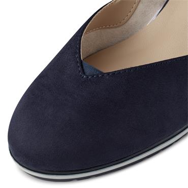 TAMARIS WOMENS WEDGE SHOE - NAVY