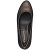 TAMARIS WOMENS MED HEEL COURT SHOE - COPPER