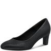 TAMARIS WOMENS MED HEEL COURT SHOE - PEWTER
