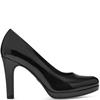 TAMARIS LDS PLATFORM COURT SHOE - BLACK PATENT