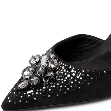 TAMARIS WOMENS COMFORT COURT SHOE - BLACK