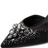 TAMARIS WOMENS COMFORT COURT SHOE - BLACK