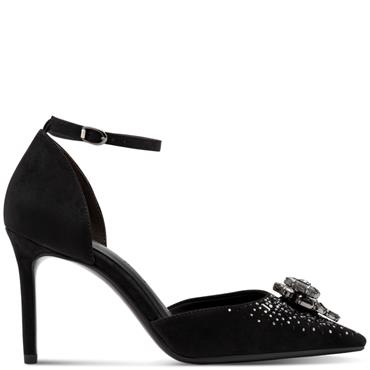 TAMARIS WOMENS COMFORT COURT SHOE - BLACK