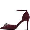 TAMARIS WOMENS COMFORT COURT SHOE - MERLOT