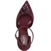 TAMARIS WOMENS COMFORT COURT SHOE - MERLOT