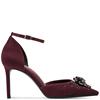 TAMARIS WOMENS COMFORT COURT SHOE - MERLOT