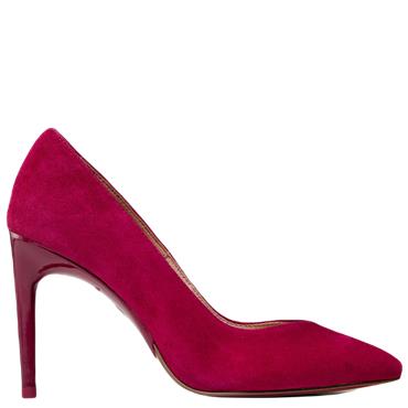 TAMARIS WOMENS POINT TOE COURT SHOE - CRANBERRY