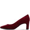 TAMARIS WOMENS MID HEEL COURT SHOE - MERLOT