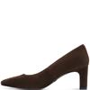 TAMARIS WOMENS MID HEEL COURT SHOE - MOCCA