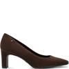 TAMARIS WOMENS MID HEEL COURT SHOE - MOCCA
