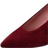 TAMARIS WOMENS MID HEEL COURT SHOE - MERLOT