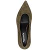 TAMARIS WOMENS MID HEEL COURT SHOE - OLIVE