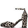 TAMARIS WOMENS HIGH HEEL STRAP SANDAL - LEOPARD ANIMAL PRINT