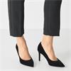 TAMARIS WOMENS HIGH HEEL COURT SHOE - BLACK