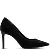 TAMARIS WOMENS HIGH HEEL COURT SHOE - BLACK