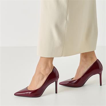 TAMARIS WOMENS HIGH HEEL COURT SHOE - MERLOT
