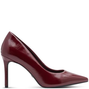 TAMARIS WOMENS HIGH HEEL COURT SHOE - MERLOT