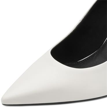 TAMARIS WOMENS HIGH HEEL COURT SHOE - OFF WHITE