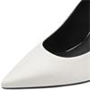 TAMARIS WOMENS HIGH HEEL COURT SHOE - OFF WHITE