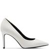 TAMARIS WOMENS HIGH HEEL COURT SHOE - OFF WHITE