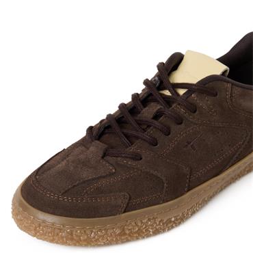 TAMARIS WOMENS WOMEN LACE TRAINER - MOCCA MULTI