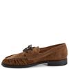 TAMARIS WOMENS LACE LOAFER - BROWN