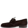 TAMARIS WOMENS LACE LOAFER - MOCCA
